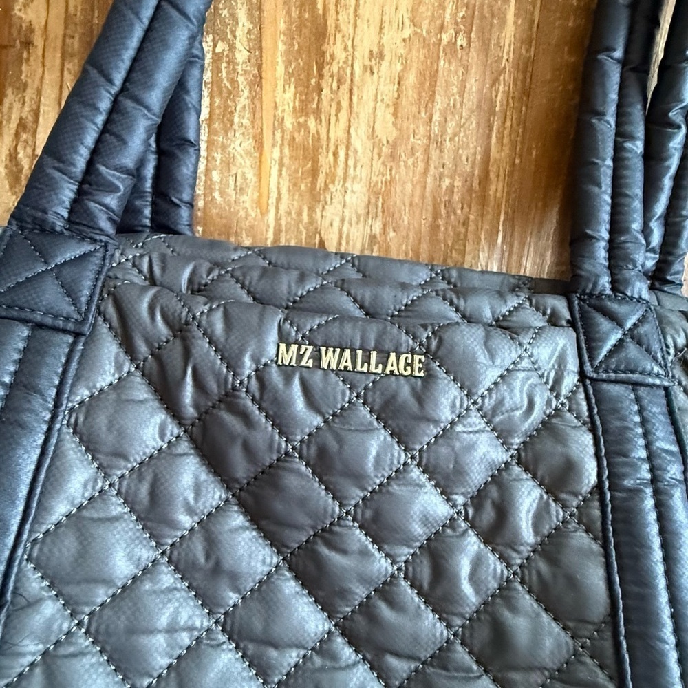 MZ Wallace Large Empire Tote in Magnet Grey and Black - Picture 4 of 15